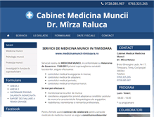 Tablet Screenshot of medicinamuncii-timisoara.ro
